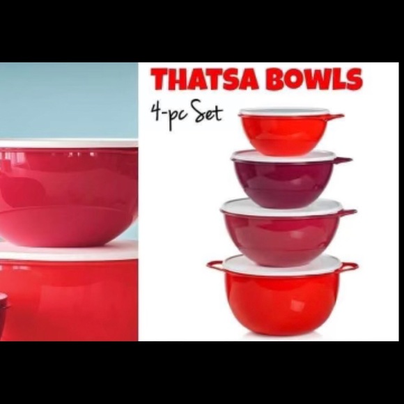 Tupperware Kitchen Tupperware Thatsa Bowl Set 4 Poshmark